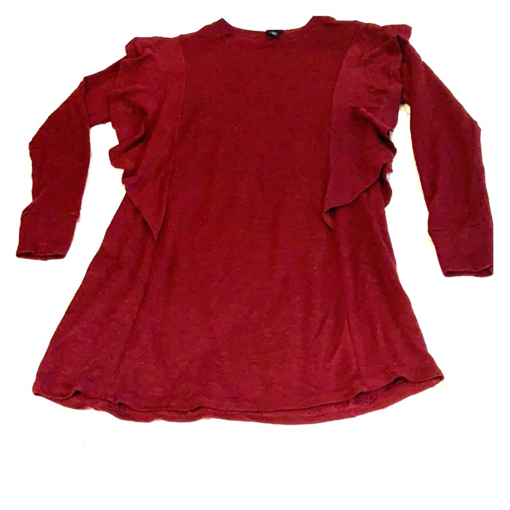 Art Class oxblood LS dress